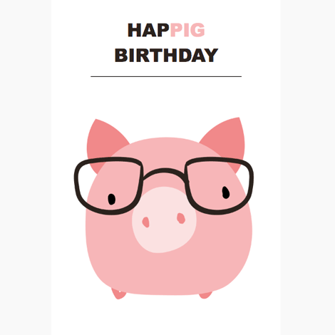 Happig Funny Birthday ecard